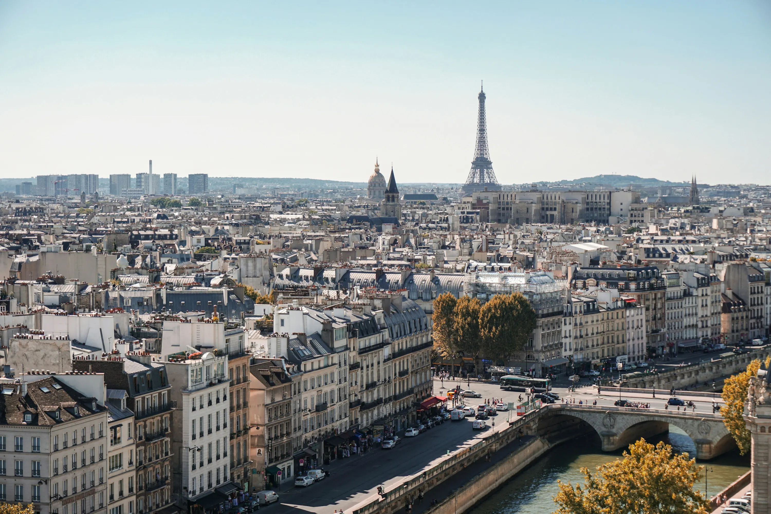 Paris aerial view